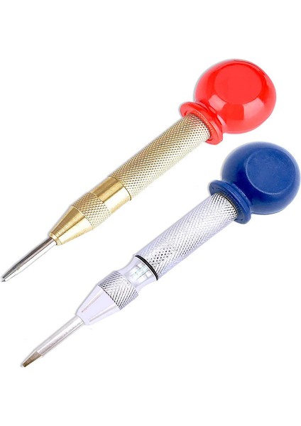 2 Paket Otomatik Matkap Merkezi Nch Yaylı Kırma El Aleti, Çelik Merkezi Delik Nch Marker Scriber (Yurt Dışından)