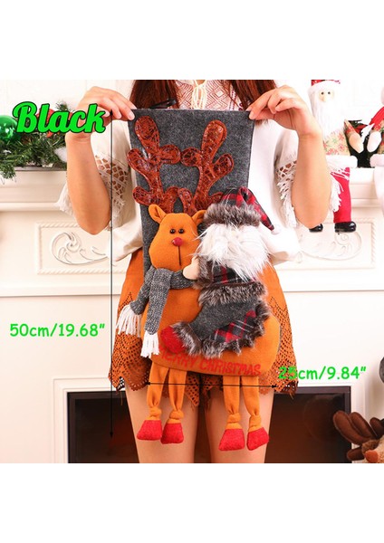 Kişiselleştirilmiş Çocuklar Lüks Işlemeli Çorap Çuval Noel Baba Noel Ev Dekoru (Yurt Dışından)