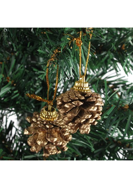 9 Adet Noel Altın Çam Kozalakları Baubles Noel Ağacı Süslemeleri Süs Ev Dekor (Yurt Dışından) fırsatları