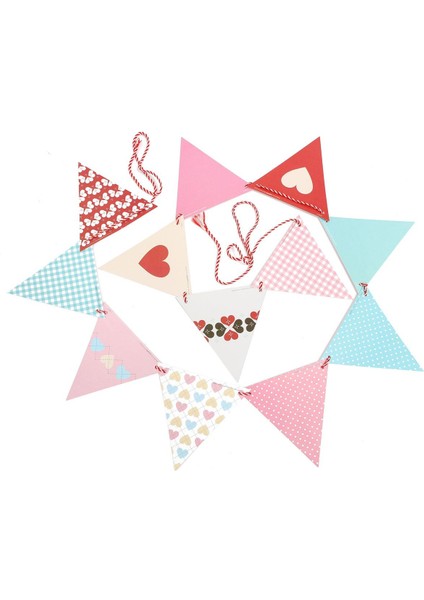 Bayrak Bunting Banner Çelenk Noel Partisi Düğün Doğum Günü Vaftiz Dekorasyonu (Yurt Dışından) modelleri