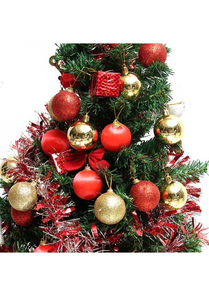 24 Adet Glitter Noel Kutusu Baubles Noel Ağacı Asılı Süsleme Noel Dekoru (Null) (Yurt Dışından)