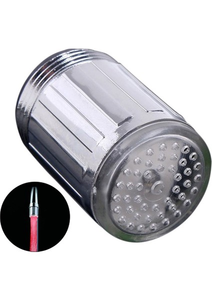 1 Set Renkli LED Musluk Ev Tipi Tek Renkli Musluk / Mutfak ve Banyolara Uygun Su Akışı Musluğu (Yurt Dışından)