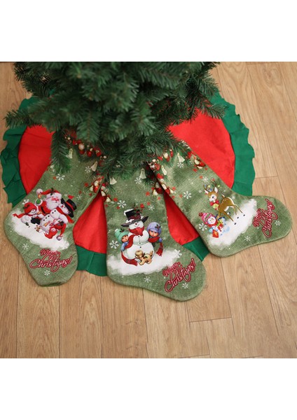 Noel Çorap Çorap Noel Baba Şeker Hediye Asmak Dekor 18.5 (Yurt Dışından)