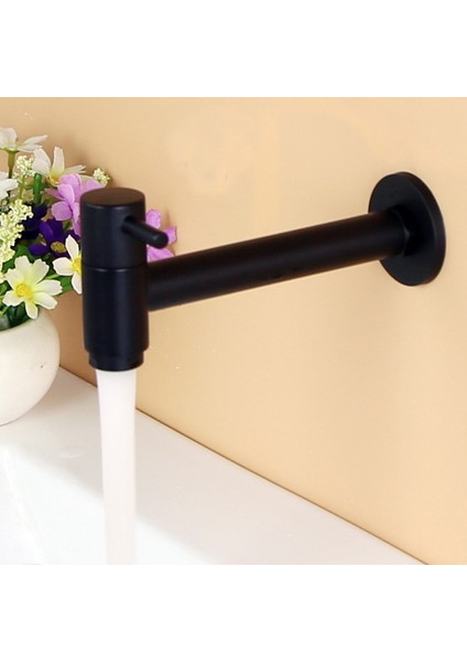 G1/2 Inç Duvara Monte Uzatmak Bahçe Açık Mutfak Banyo Musluk Soğuk Su Lavabo Musluğu Sot Hortum Dokunun (Yurt Dışından)