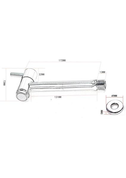 G1/2 Inç Duvara Monte Uzatmak Bahçe Açık Mutfak Banyo Musluk Soğuk Su Lavabo Musluğu Sot Hortum Dokunun (Yurt Dışından) modelleri