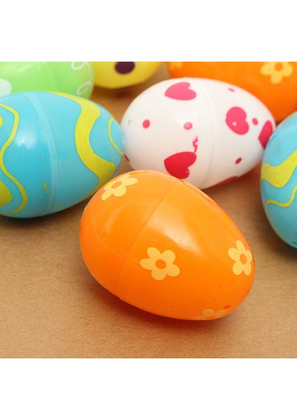 12 Adet Mix Renkli Plastik Boş Parlak Doldurulabilir Paskalya Yumurtaları Çocuklar Hediye Dekorasyon (Yurt Dışından) fiyatları