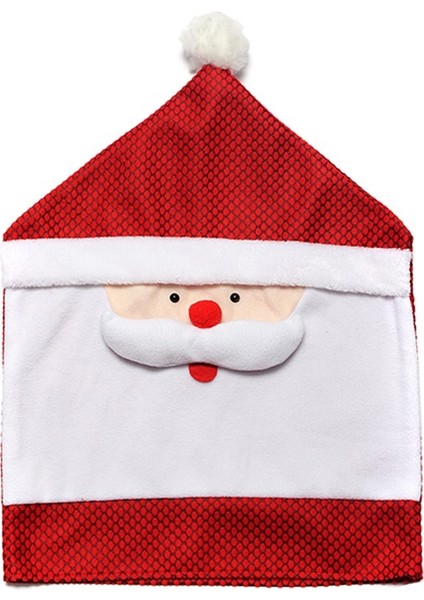 Noel Noel Baba Sandalye Örtüsü Noel Yemeği Masa Parti Dekoru (Yurt Dışından)