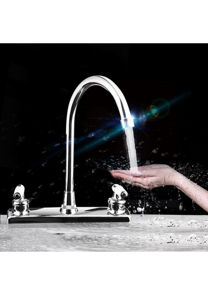 Rv / Mobil Ev Motorlu Taşıt Mutfak Lavabo Sı Çift Kulplu Mikser Musluklar (Yurt Dışından) fırsatları