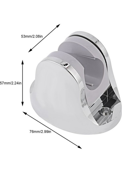 Ha El Duş Püskürtme Kafası Tutucu Braketi Banyo Duvarına Montaj Ayarlanabilir-Gümüş (Yurt Dışından) fırsatları