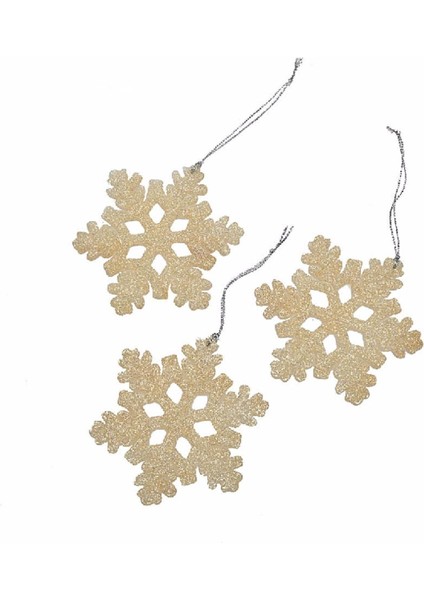 3 Adet Noel Kar Tanesi Asın Dant Noel Noel Dekorasyonu Süsler (Boş) (Yurt Dışından)