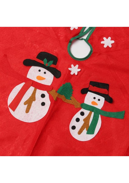 90 cm Kar Noel Ağacı St Taban X'mas Partisi Dekoru Zemin Mat Kapak Kırmızı (Yurt Dışından) fırsatları