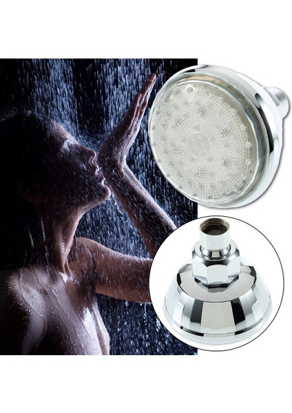 Ayarlanabilir Romantik Otomatik 7 Renkli 360° Banyo Için LED Duş Başlığı Abs - Renkli (Yurt Dışından) fiyatları