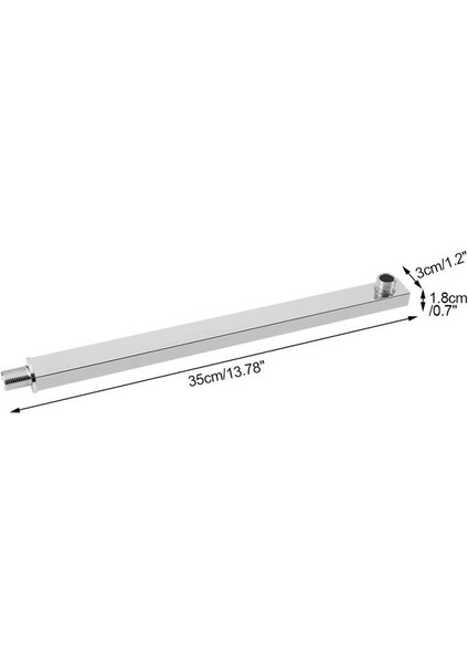 Duş Başlığı Için 35 cm Paslanmaz Çelik Katı Inşaat Duvara Monte Duş Uzatma Kolu (Yurt Dışından) fırsatları