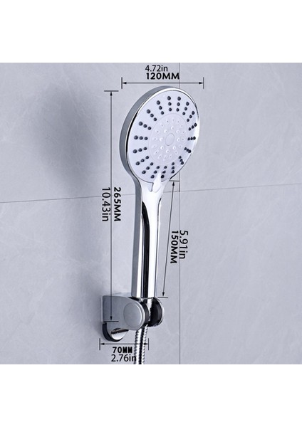 Ha Handhold Püskürtücü Duş Başlığı Seti 5 Mod Nozul Yağış Jet Sprey Yağmurlama (Yurt Dışından) modelleri