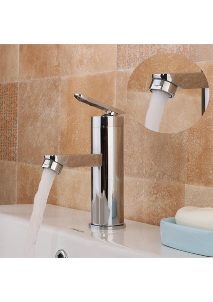 Tapcet Sıcak ve Soğuk Şelale Banyo Havzası Musluk Tek Kulplu Evye Mikser Dokunun Krom - (Yurt Dışından)