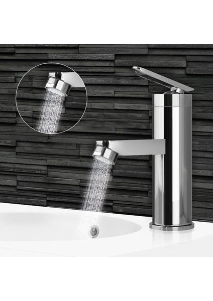 Tapcet Sıcak ve Soğuk Şelale Banyo Havzası Musluk Tek Kulplu Evye Mikser Dokunun Krom - (Yurt Dışından) fırsatları