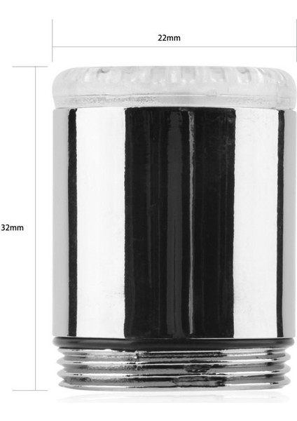 LED Işık Su Musluğu Sıcaklık Sensörü Rgb Glow Duş Akışı Duş H (Yurt Dışından)