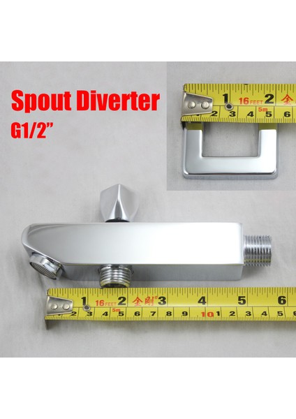 Günlük Araçlar Banyo Pirinç El Duşu Küvet Bacalı Yönlendirici Mikser Dokunun Musluk Krom (Yurt Dışından)