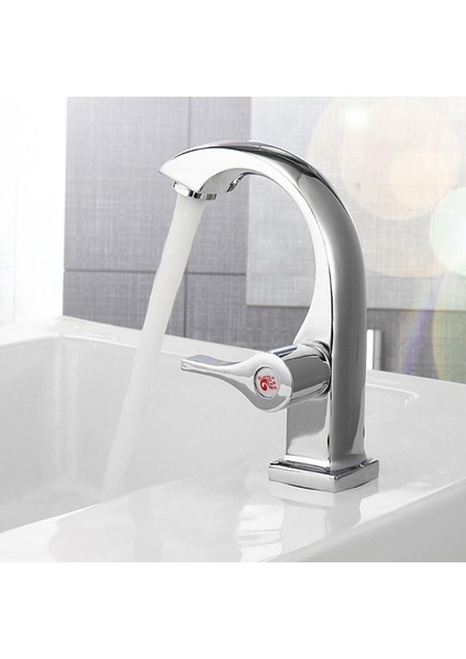 Krom Banyo Havzası Musluk Şelale Bacalı Tek Kolu Ev Ofis Için Lavabo Banyo Mikser Dokunun (Yurt Dışından) fırsatları