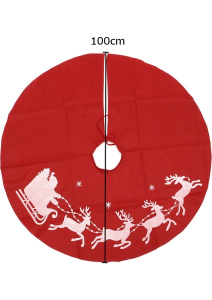 100 cm Kırmızı Noel Ağacı Etek Noel Baba Ağacı Etek Noel Dekorasyon Malzemeleri Süsleme (Yurt Dışından) fiyatları
