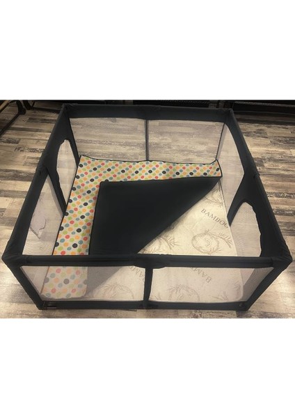 Bambu Konforlu 120x120 Cm Sünger Oyun Parkı Oyun Alanı Bebek Yatağı indirimleri