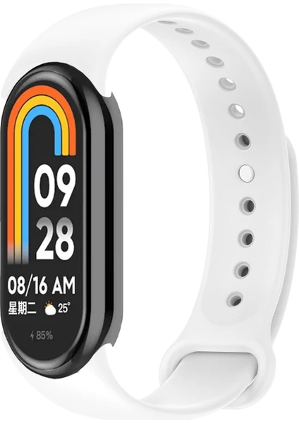 Kordon, Xiaomi Mi Band 8 ile Uyumlu Silikon Yumuşak Kayış