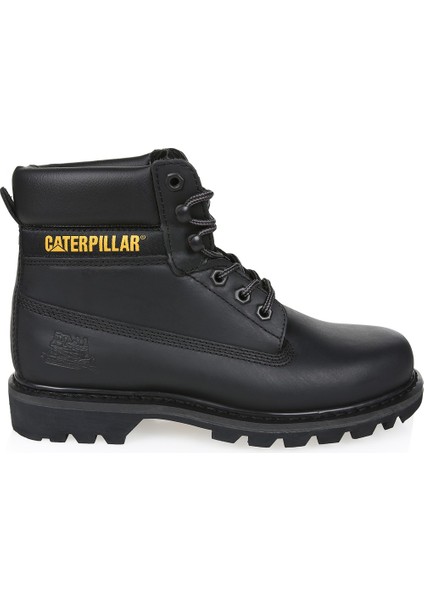 Caterpillar Colorado Black Siyah Deri Erkek Bot