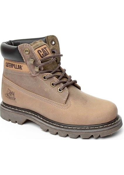 Caterpillar Colorado Beige Bej Crazy Deri Kadın Bot