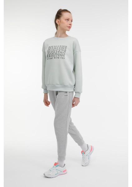 Wl Lora Jg 22SN645 3pr Grı Melanj Kadın Eşofman Altı modelleri