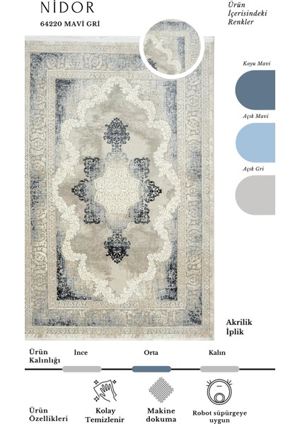 Nidor 64220 Klasik Desen Avangard Halı fiyatları