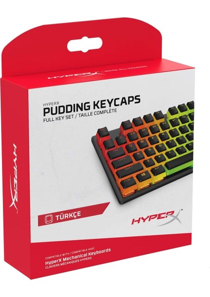 Abs Pudding Keycaps Tr Tuş Takımı Hkcpxa-Bk-Tu/g