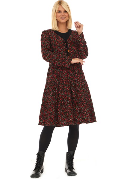 Pazen Siyah Ceketli Sonbahar Kış Elbise fiyatları