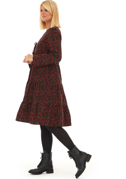 Pazen Siyah Ceketli Sonbahar Kış Elbise modelleri