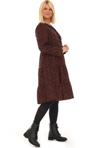 Pazen Siyah Ceketli Sonbahar Kış Elbise fırsatları