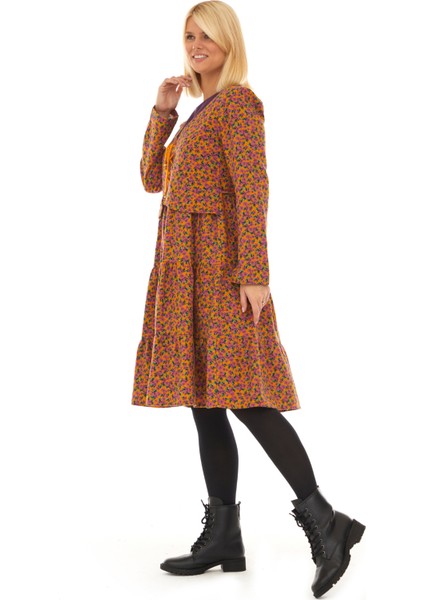 Pazen Hardal Ceketli Sonbahar Kış Elbise modelleri