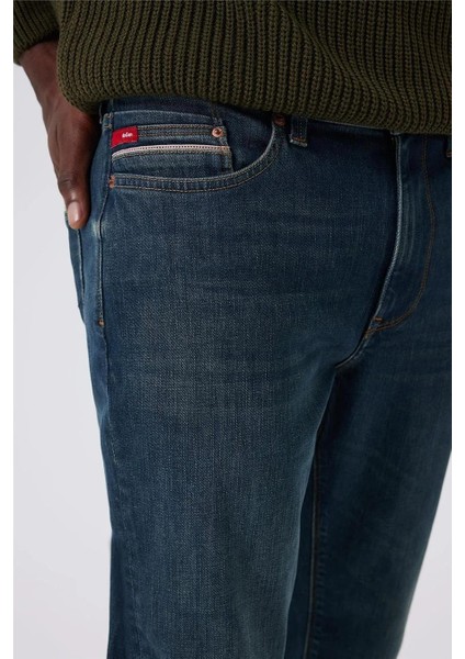 K24 121050 Dn1973 Ferb Nile Blue Stone Jack Erkek Jean Pantolon