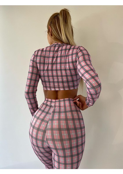 Ekose Desenli Pantolonlu İkili Takım Pap1704 fırsatları