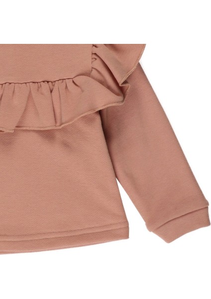 Kız Bebek Fırfır Detaylı Sweatshirt