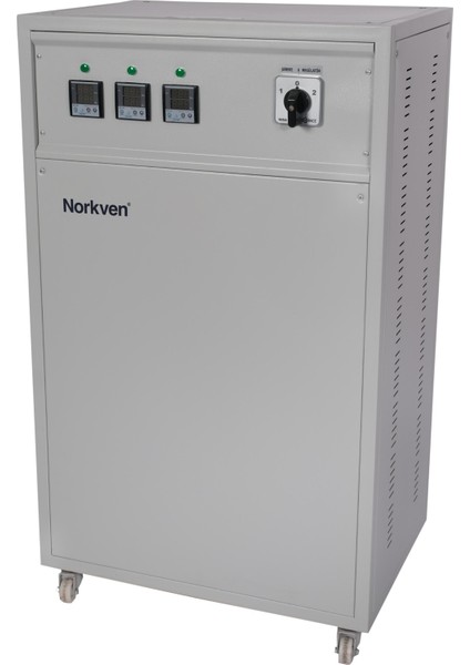 NTREGSRV33075AP 310/430V 75KVA Regülatör 75KVA Servo Mikro Işlemcili, %100 Yerli, 2 Yıl Garantili, Aşırı Akım, Gerilim Koruma Üniteli