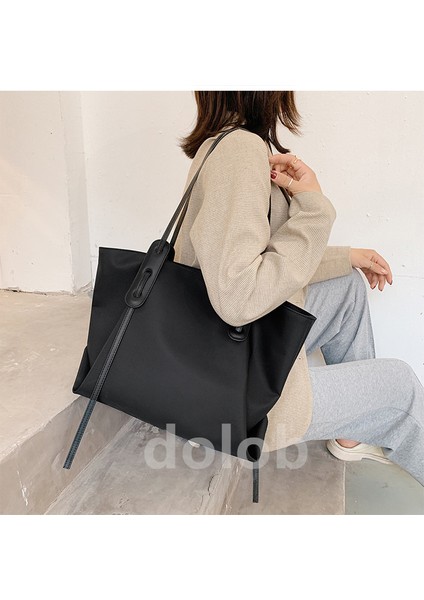 Net Kırmızı Retro Büyük Kapasiteli Oxford Kumaş Kadın Çantası 2023 Yeni Kore Tide Moda Doku El Çantası (Yurt Dışından) fiyatları