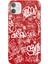 iPhone 11 Silikon Urban Grafiti Yazılı Tarz Style Kırmızı Renkli Telefon Kılıfı 1