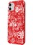 iPhone 11 Silikon Urban Grafiti Yazılı Tarz Style Kırmızı Renkli Telefon Kılıfı 2