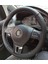 Volkswagen Caddy 2011 - 2015 Araca Özel Dikmeli Direksiyon Kılıfı (Nokta Düz Gri Dikişli) 1