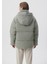 Gri Şişme Mont 4