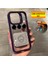 Apple iPhone 15 Pro Max Kılıf + Lens Koruyucu Stant Özellikli Kenarı Renkli Silikon Şeffaf 1
