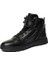 16400 Erkek Siyah Deri Sneaker Bot 2