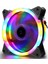 12 cm Rgb LED Fan Işıklı Kasa Fanı Rainbow Kasa Soğutucu Fan 1