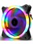 12 cm Rgb LED Fan Işıklı Kasa Fanı Rainbow Kasa Soğutucu Fan 5