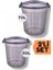 Premium Kilitli Erzak /un/ Bakliyat Saklama Kovası 50/70 Lt Ikili Set 1