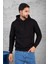 Erkek Standart Fit Içi Polarlı 3 Iplik Kapüşonlu Kanguru Cepli Pamuklu Sweatshirt 1